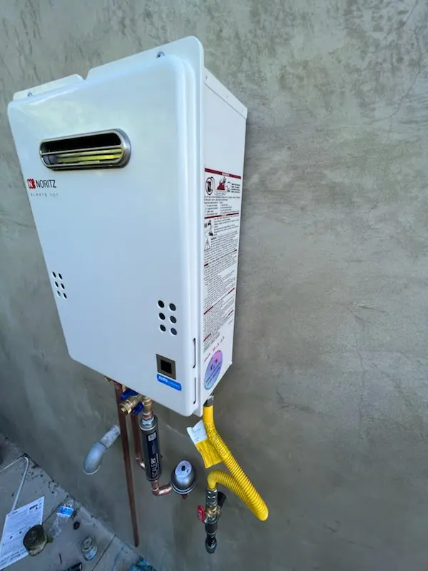 Tankless water heater installation for Hamlet Farms homes